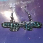 Silver Star Trek Enterprise earrings.