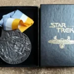 Star Trek commemorative medal in box.