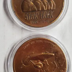 Star Trek 10th Anniversary Commemorative Coins.