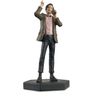 The Tenth Doctor figurine on a black base.
