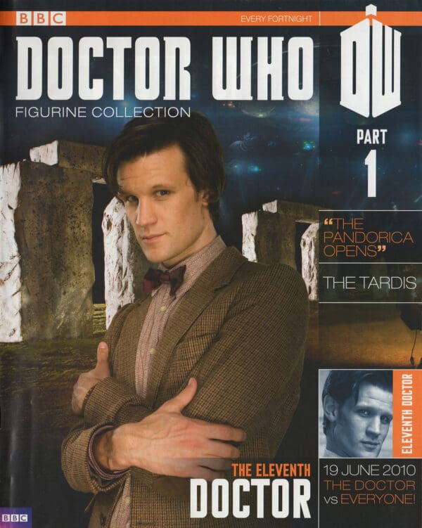 Doctor Who magazine cover featuring the Eleventh Doctor.