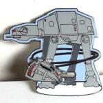 AT-AT walker pin with snowspeeder.