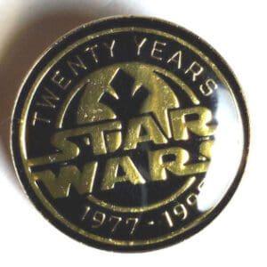 Star Wars 20th Anniversary Commemorative Pin.