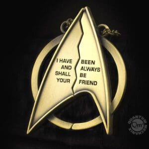 Star Trek friendship necklace with quote.