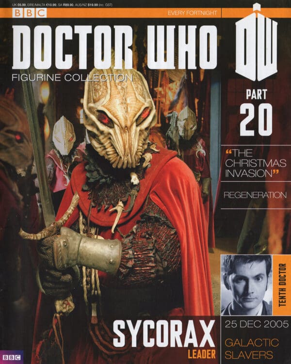 Doctor Who magazine cover featuring Sycorax leader.