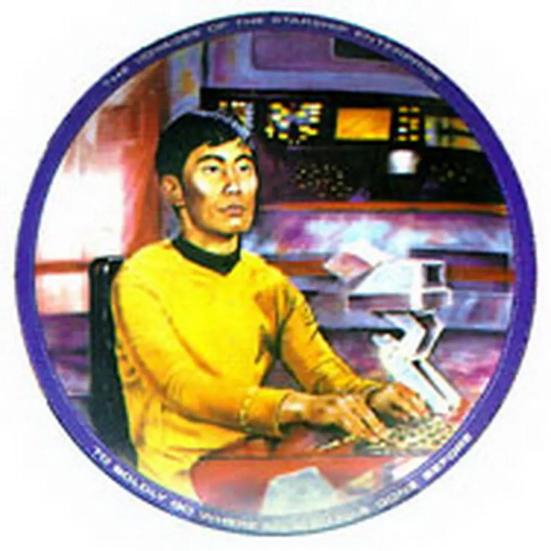 Star Trek: The Next Generation commemorative plate.