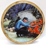 Star Trek commemorative plate with Kirk.