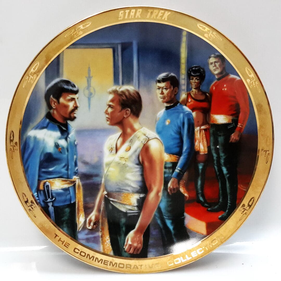 Star Trek commemorative collection plate.