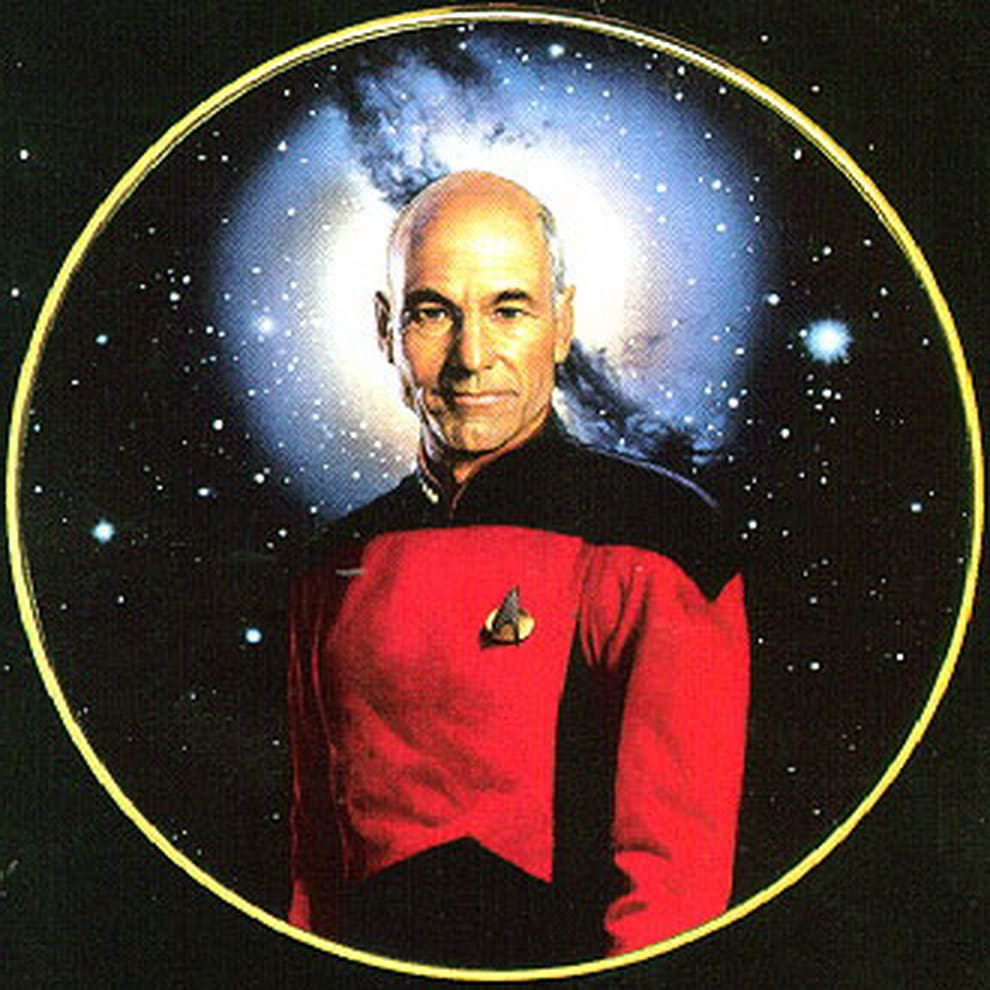 Star Trek: The Next Generation, Picard portrait.