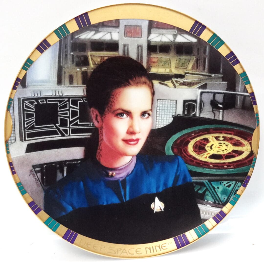 Deep Space Nine commemorative plate with Kira Nerys.