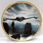 Star Trek collectible plate with spaceship.