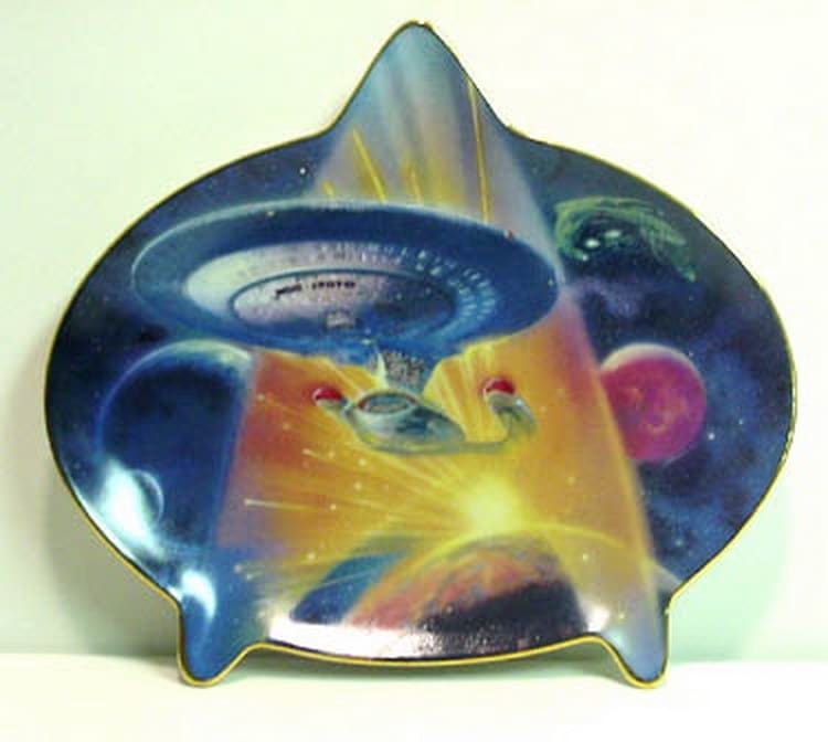 Star Trek: The Next Generation commemorative plate.