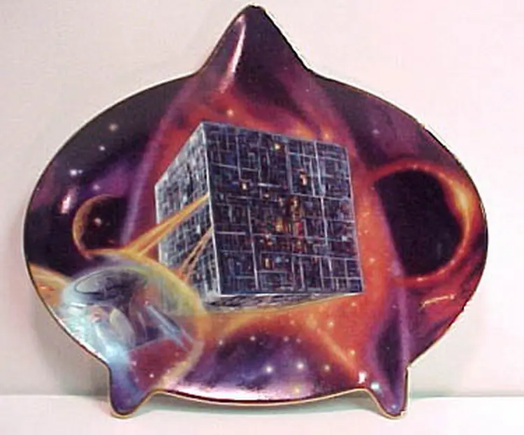 Star Trek: The Next Generation Borg Cube plate.