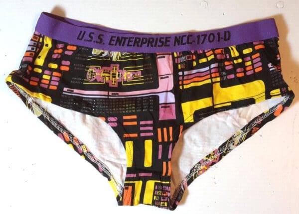 USS Enterprise NCC-1701-D underwear.