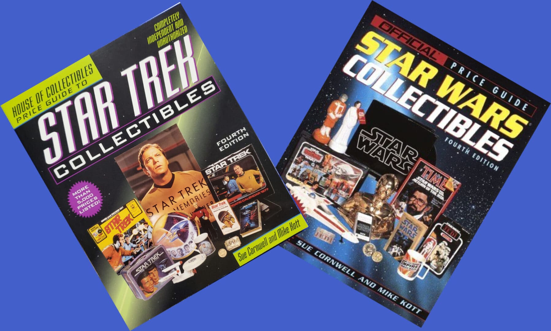 Star Trek and Star Wars collectible price guides.