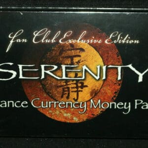 Serenity fan club exclusive currency pack.