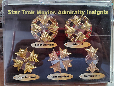 Star Trek Movie Admiralty Insignia Pins