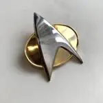 Star Trek silver and gold pin.