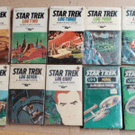 Star Trek book covers, logs 1-10.