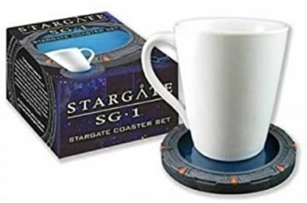 Stargate SG-1 mug and coaster set.