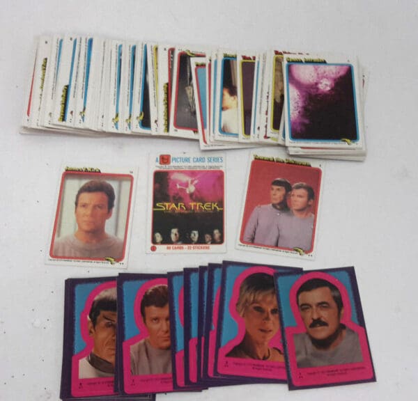 Star Trek picture card series.