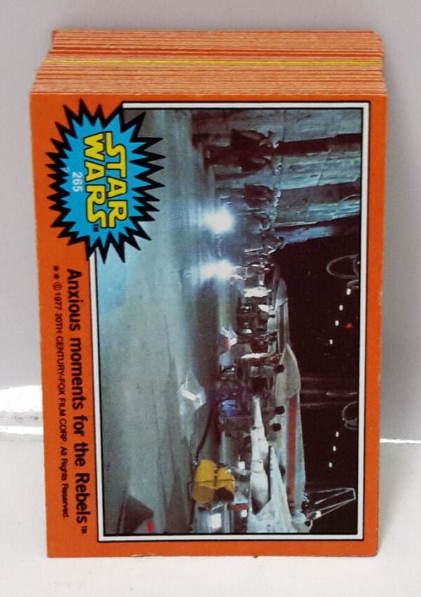 Star Wars trading card of rebel X-wings.