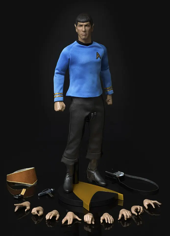 Captain Kirk action figure with accessories.