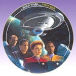 Star Trek Voyager commemorative plate.