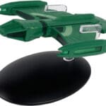 Green model of the USS Equinox starship.