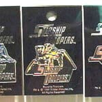 Starship Troopers collectible pins set.