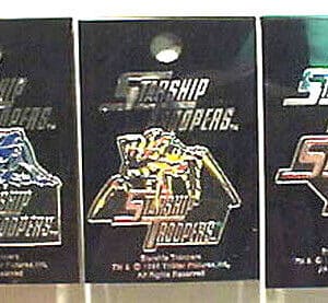 Starship Troopers collectible pins set.