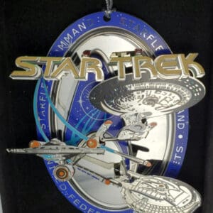 Star Trek ornament with starships