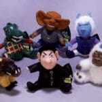 Star Trek alien plush toy collection.