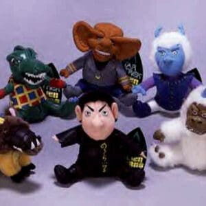 Star Trek alien plush toy collection.