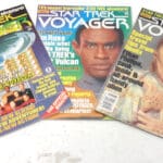 Three Star Trek Voyager magazine issues.