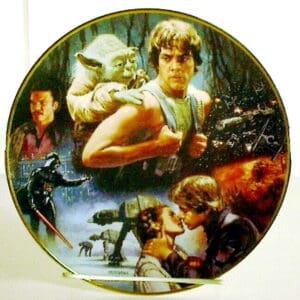 Star Wars commemorative collector's plate.