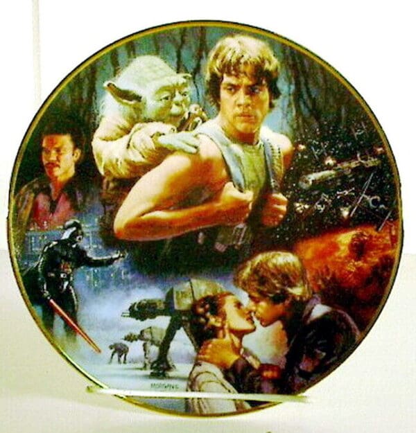 Star Wars commemorative collector's plate.