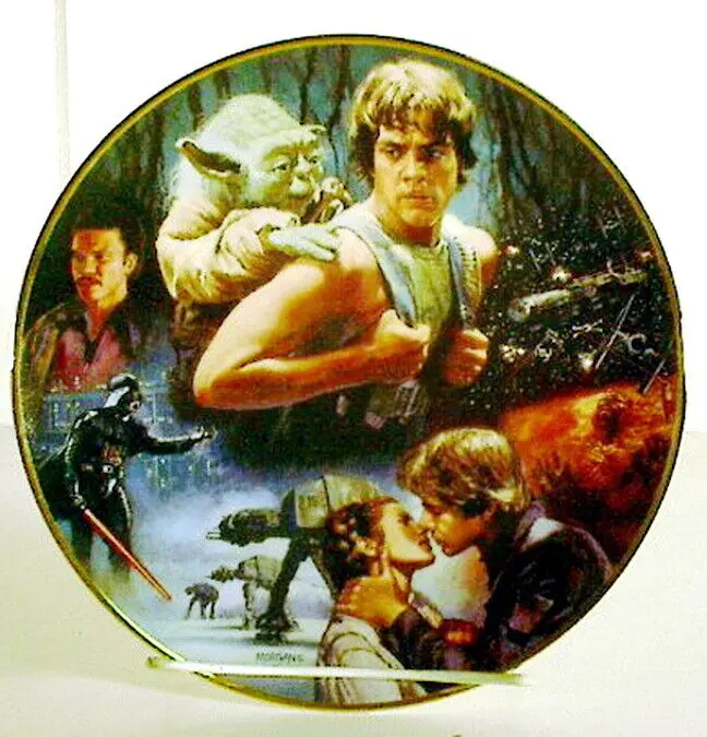Star Wars commemorative collector's plate.