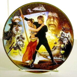 Star Wars collectible porcelain plate.