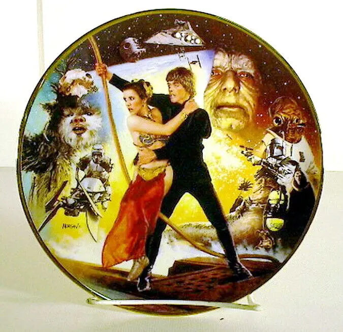 Star Wars collectible porcelain plate.