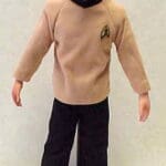 Star Trek action figure wearing uniform.