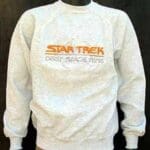 White Star Trek sweatshirt with logo.