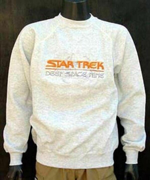 White Star Trek sweatshirt with logo.