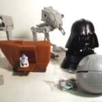 Star Wars toys including Darth Vader and AT-AT