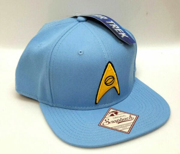 Blue Star Trek Snapback Hat with Logo