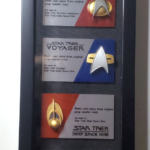 Star Trek replica combadge set.