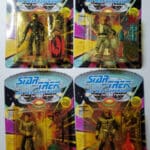 Star Trek: The Next Generation action figures.