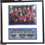 Star Trek cast autographed photo, framed.