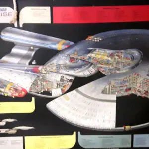 Cutaway diagram of the USS Enterprise-D.