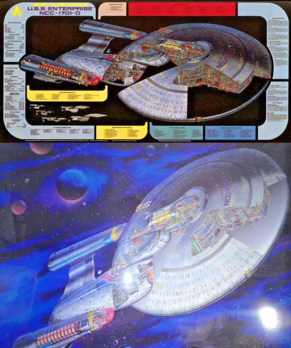 USS Enterprise NCC-1701-D in space.